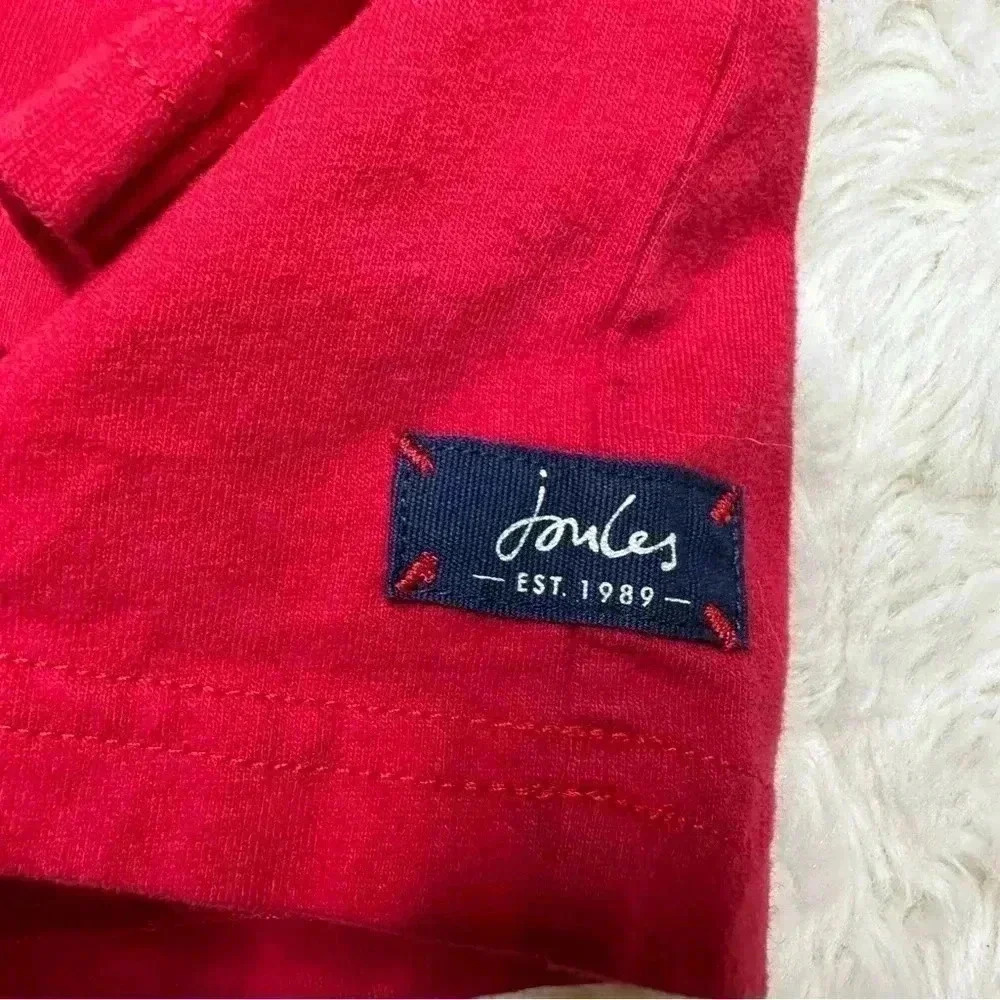 Joules Shirt Crook-adile  Red Long Sleeved Size 6 - Picture 2 of 16